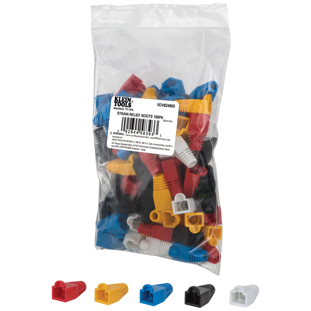 Klein VDV824-650 strain relief boots color assortment