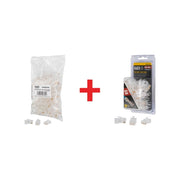 Klein Tools Pass-Thru Modular Data Plugs, RJ45-CAT6A, UTP (250-Pack)