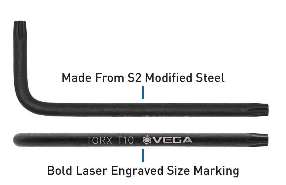Vega TL9A 9-Piece Long TORX L-Key Set
