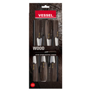 Vessel 3006CS WOOD-COMPO Non-Slip Screwdriver 6-Piece Set