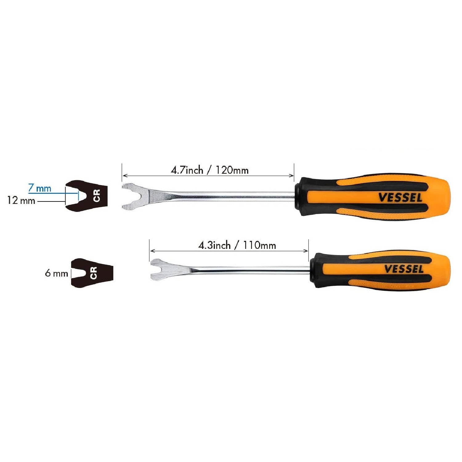 Vessel 970CR2SC MEGADORA Clip Remover 2-Piece Set