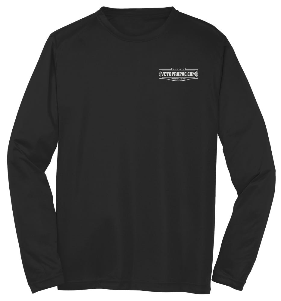 Veto Pro Pac Dry Fit Long Sleeve T-Shirt, Black