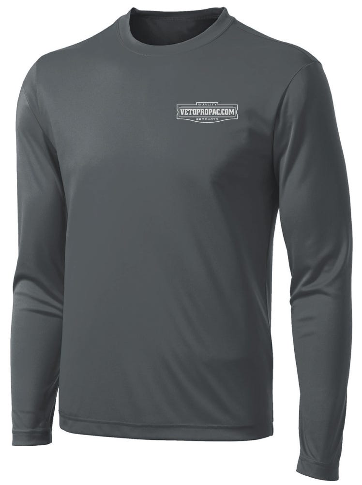 Veto Pro Pac Dry Fit Long Sleeve T-Shirt, Gray