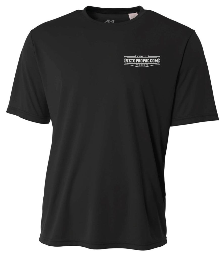 Veto Pro Pac Dry Fit Short Sleeve T-Shirt, Black