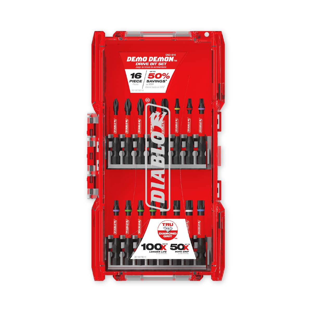 Diablo Demon Drive Bit Set (DSD-S16) in retail packaging