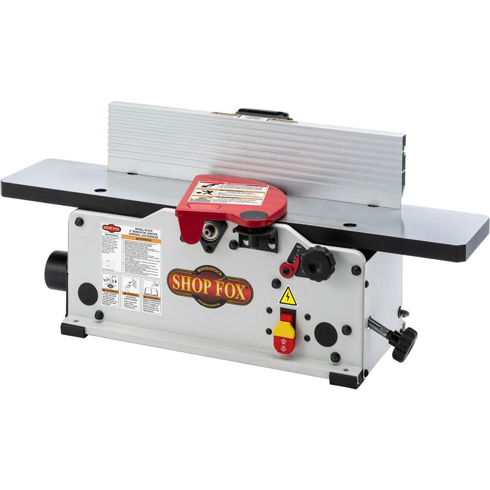 Shop Fox W1876 6-Inch Benchtop Jointer With Spiral-Style Cutterhead