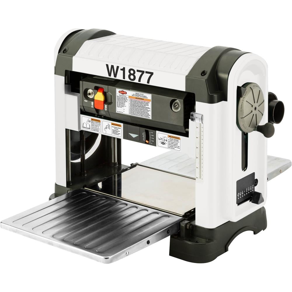 Shop Fox W1877 13-Inch Portable Planer With Spiral-Style Cutterhead
