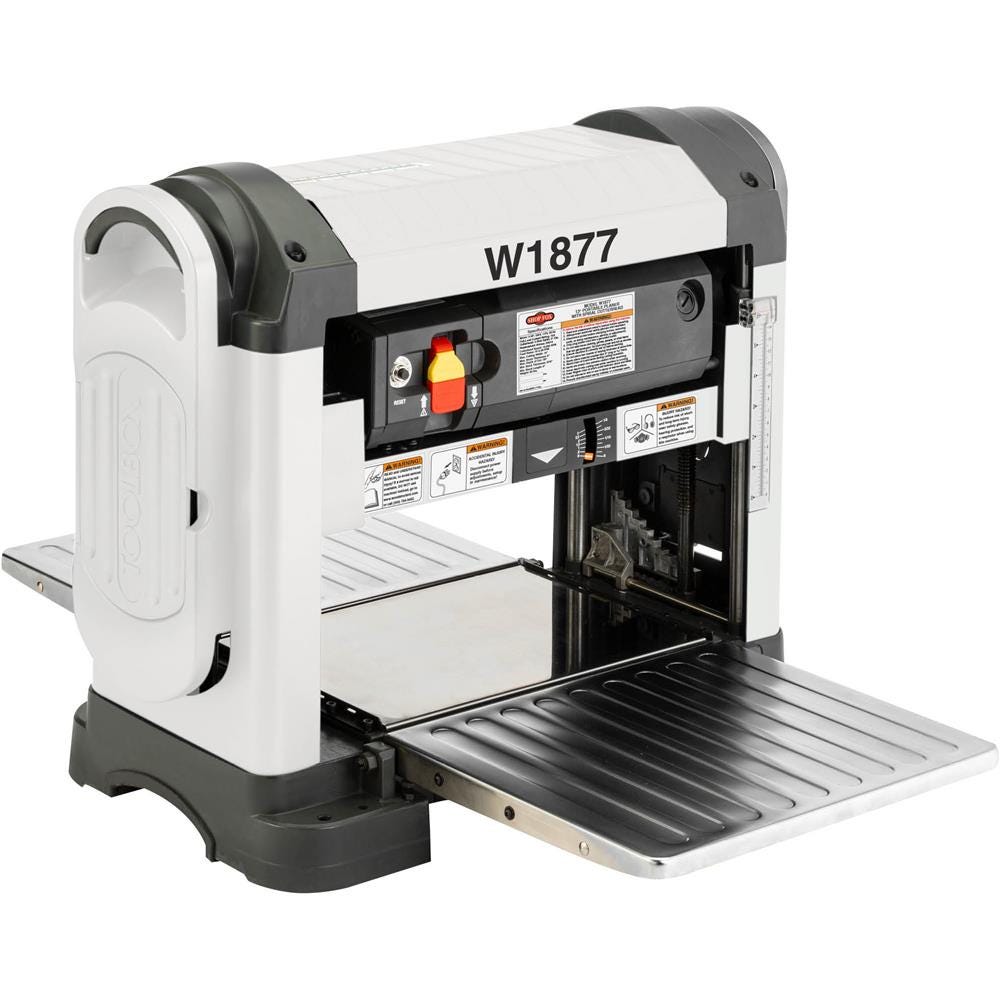 Shop Fox W1877 13-Inch Portable Planer With Spiral-Style Cutterhead