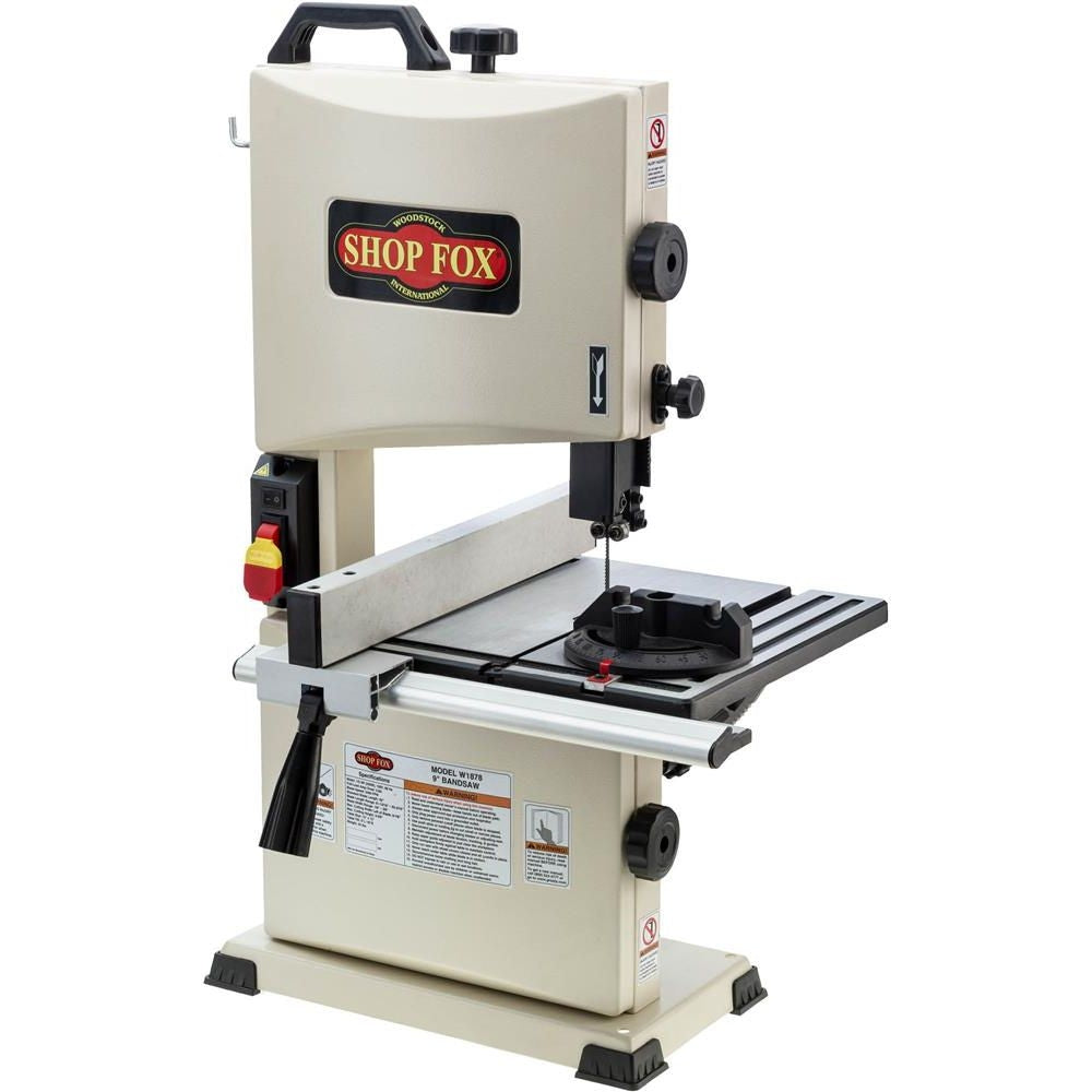 Shop Fox W1878 9-in Benchtop Bandsaw, 1/3 HP