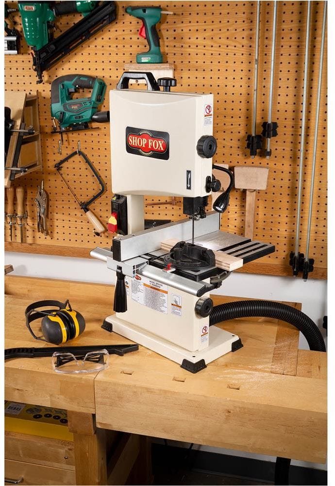 Shop Fox W1878 9-in Benchtop Bandsaw, 1/3 HP