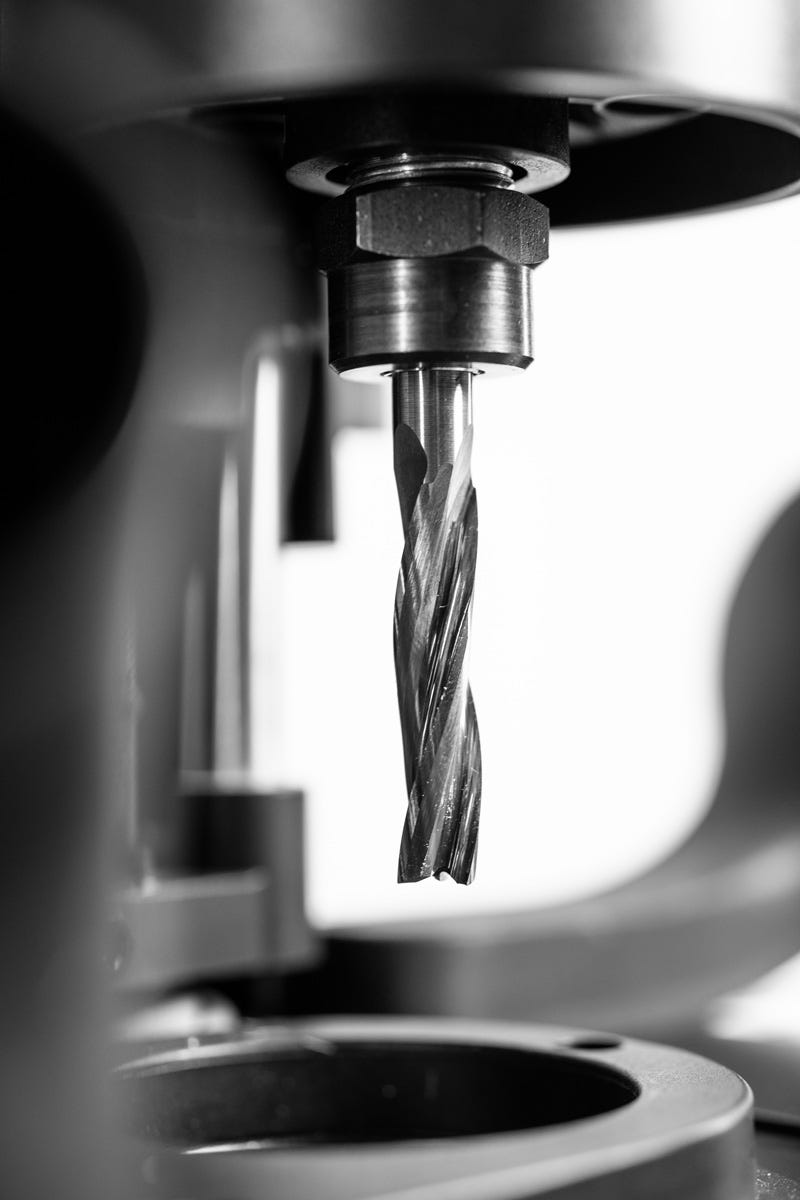 Shaper Tools SF1-8-8DP 8mm X 35mm Up-Spiral Flat Router Bit