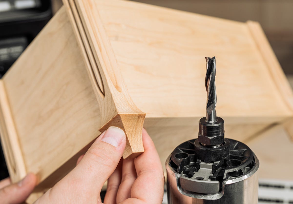 Shaper Tools SF1-8-8DP 8mm X 35mm Up-Spiral Flat Router Bit