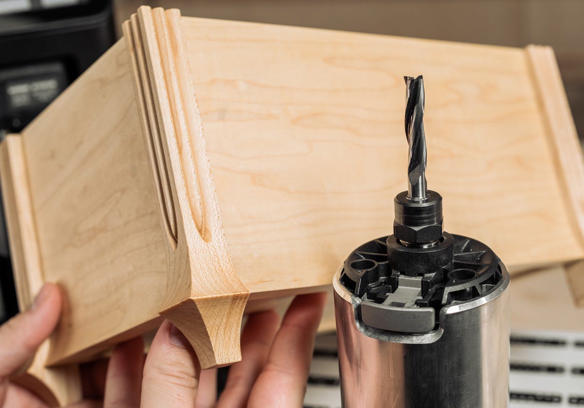 Shaper Tools SF1-8-8DP 8mm X 35mm Up-Spiral Flat Router Bit