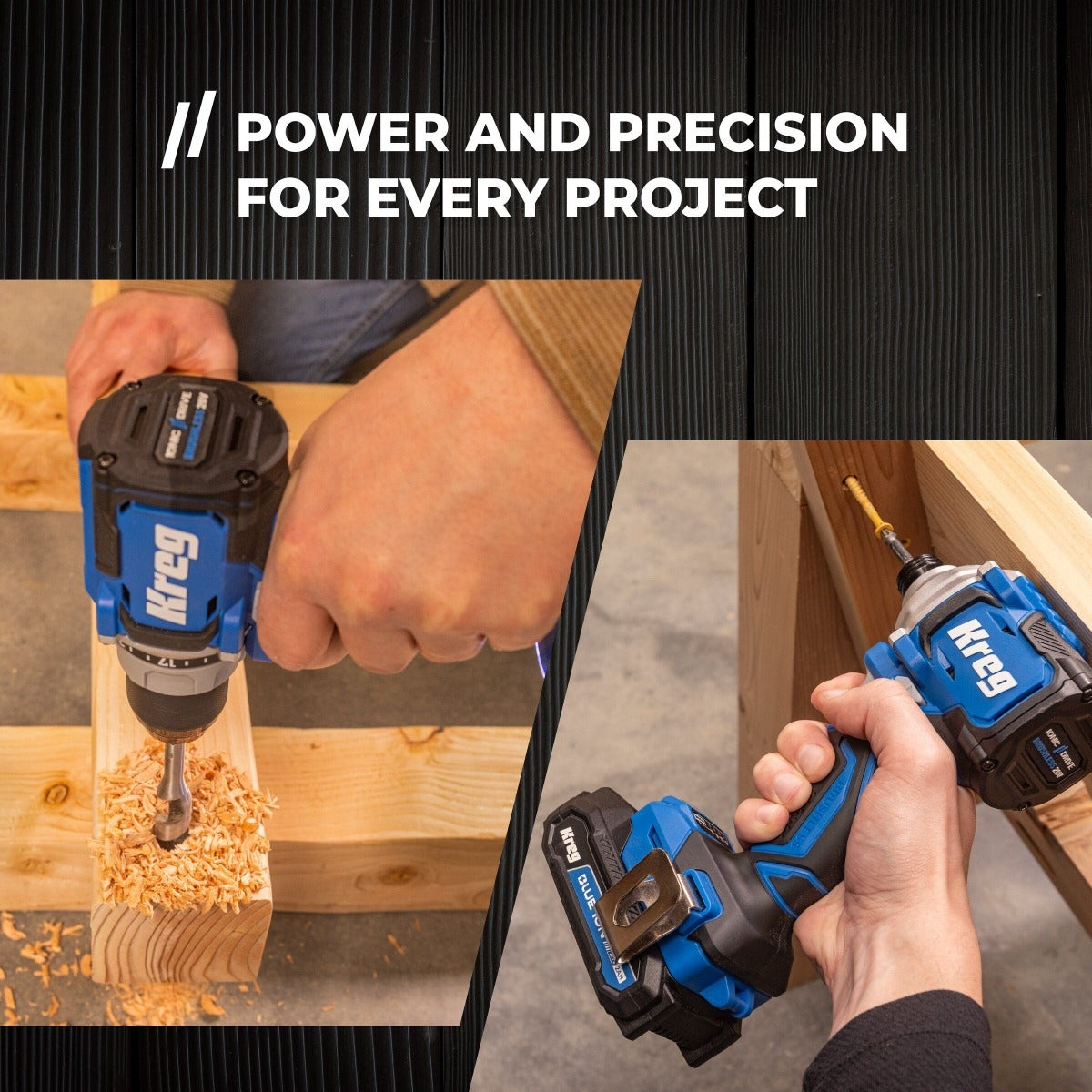 Kreg KPTDR050A 20V Ionic Drive Compact Drill & Driver Combo Kit