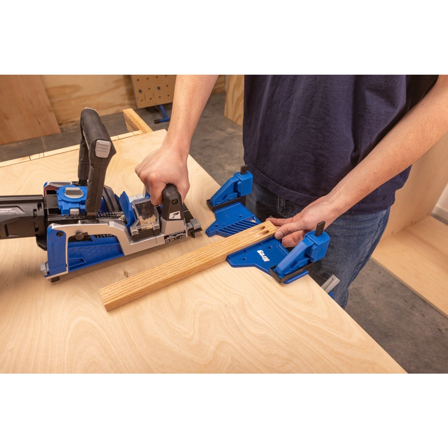 Kreg KPTBRB100A 20V Ionic Drive Rebel Pocket-Hole Joiner 4.0Ah Kit