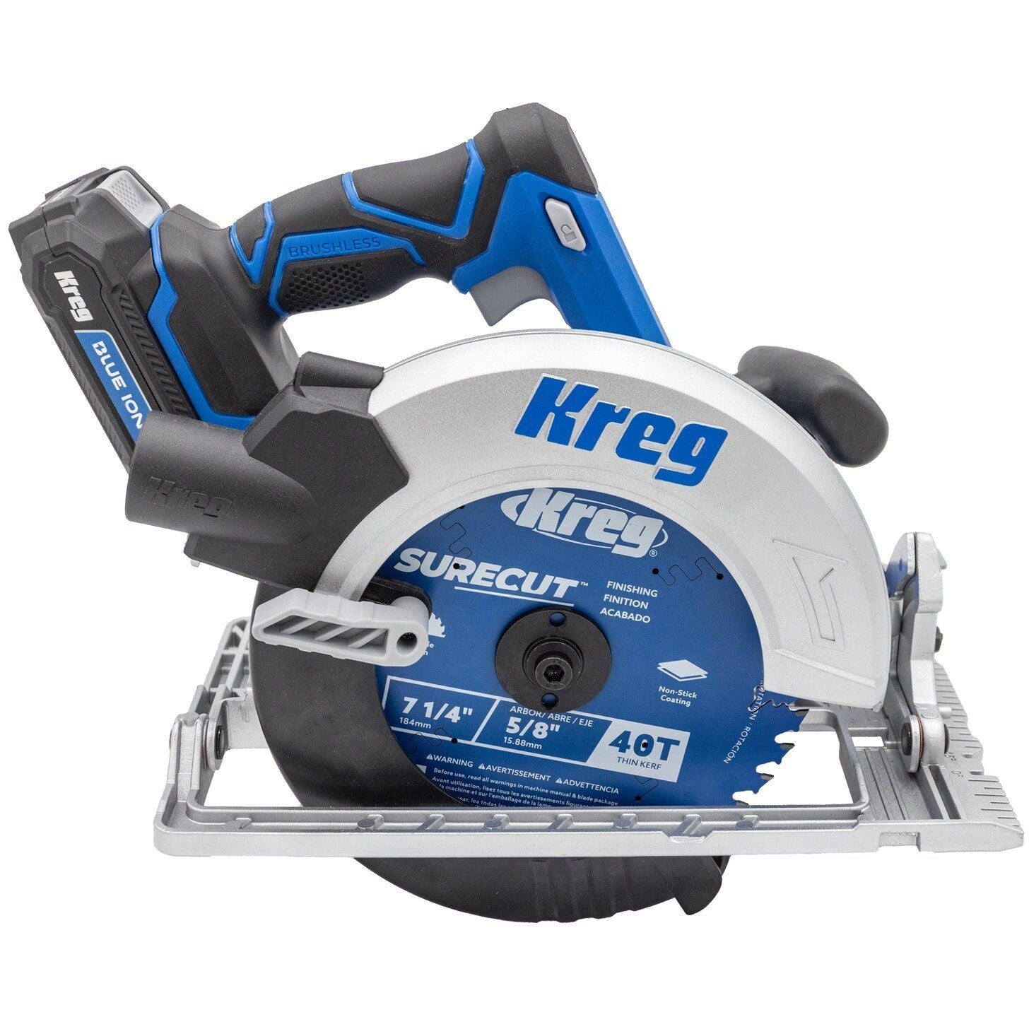 Kreg KPTCS725A 20V Ionic Drive 7-1/4-in Circular Saw, Tool Only