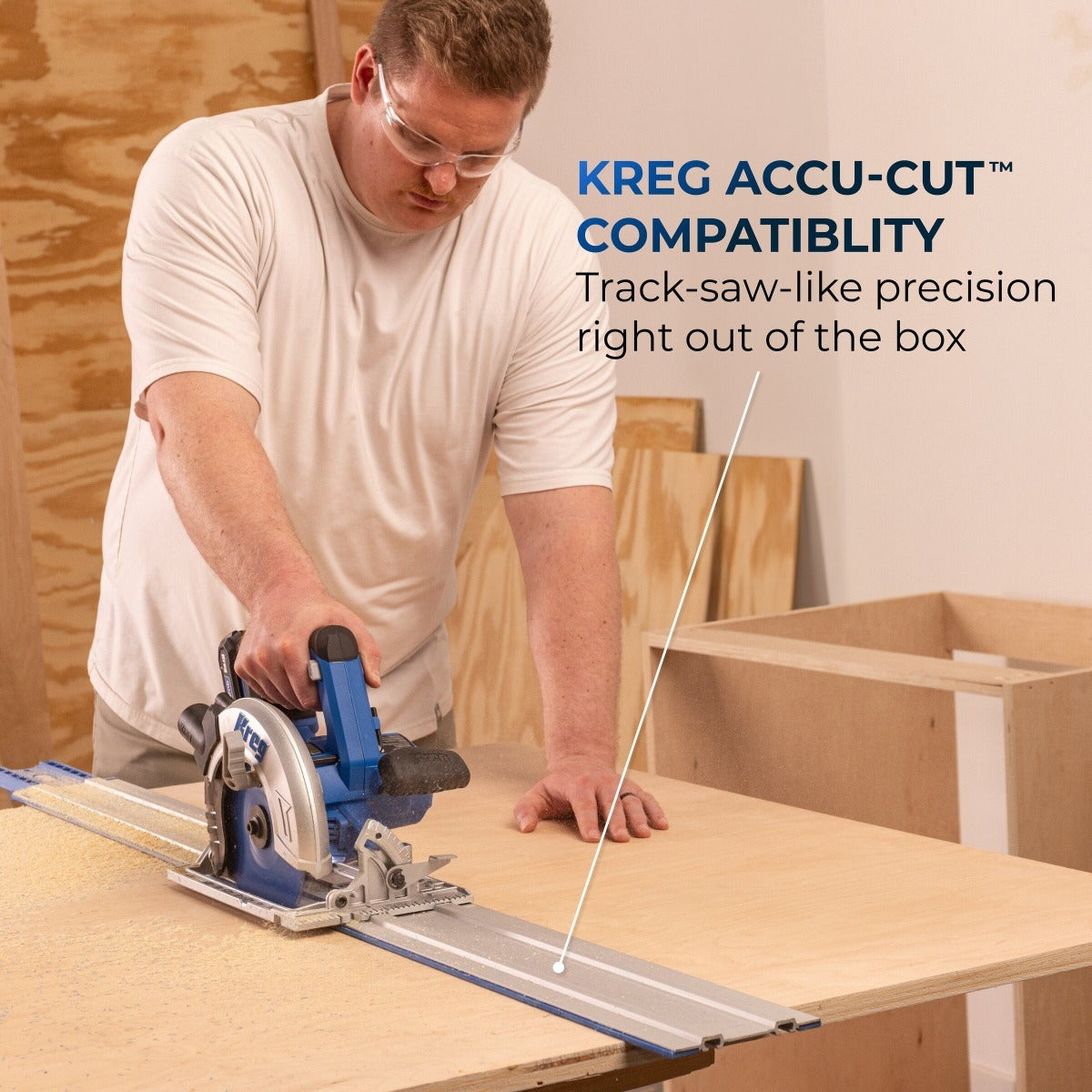 Kreg KPTCS725A 20V Ionic Drive 7-1/4-in Circular Saw, Tool Only