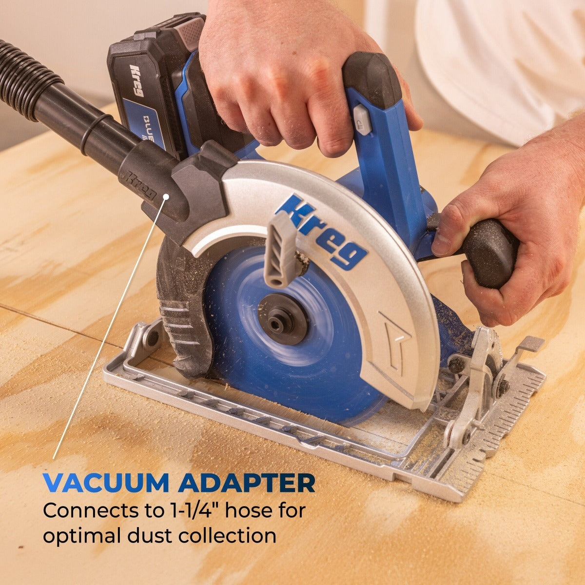 Kreg KPTCS725A 20V Ionic Drive 7-1/4-in Circular Saw, Tool Only