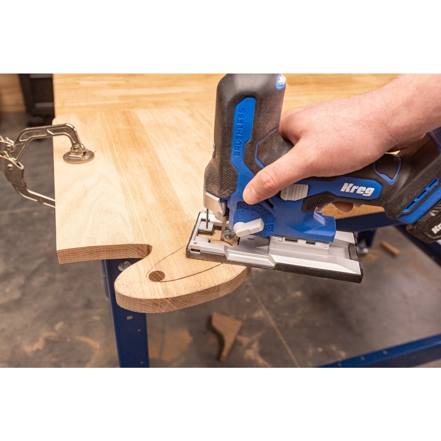 Kreg KPTJS100A 20V Ionic Drive Barrel Grip Jigsaw, Tool Only