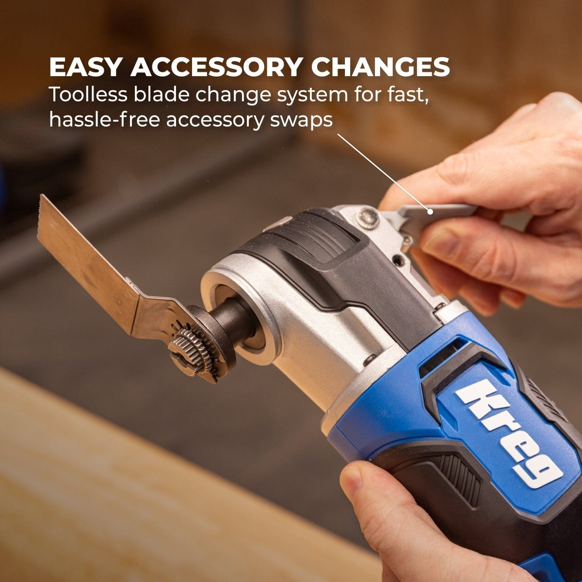 Kreg KPTMT100A 20V Ionic Drive Oscillating Multi-Tool, Tool Only