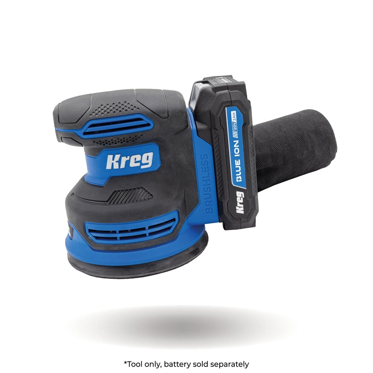 Kreg KPTRS500A 20V Ionic Drive Cordless 5-in Random Orbit Sander, Tool Only