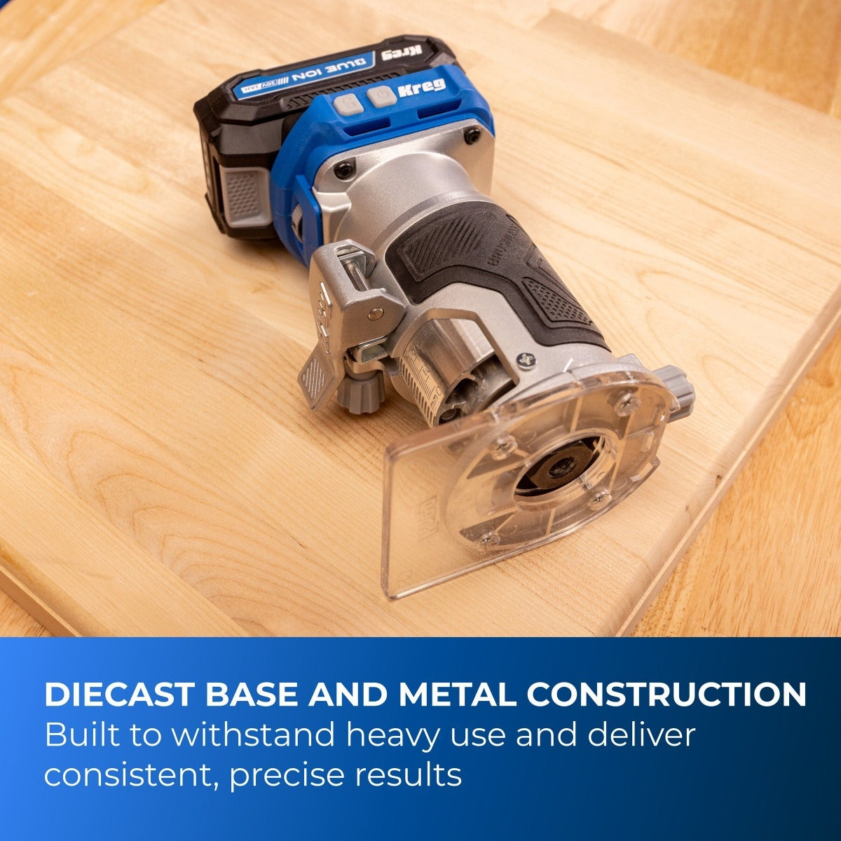 Kreg KPTRT025A 20V Ionic Drive Cordless 1/4-in Trim Router, Tool Only
