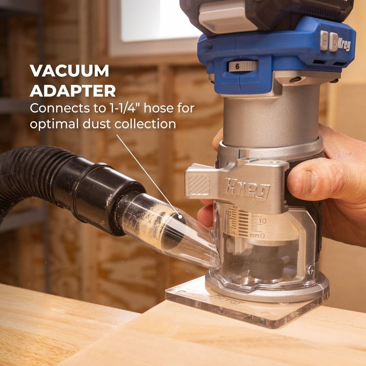 Kreg KPTRT025A 20V Ionic Drive Cordless 1/4-in Trim Router, Tool Only