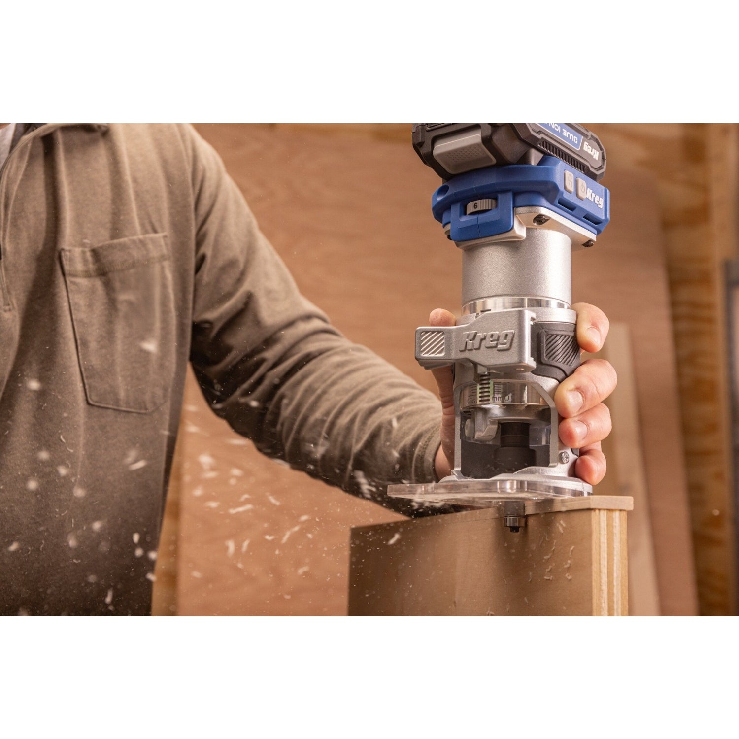 Kreg KPTRT025A 20V Ionic Drive Cordless 1/4-in Trim Router, Tool Only