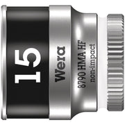Wera 8790 Hma Hf Zyklop Socket With 1/4-in. Drive With Holding Function, 15x23-mm.