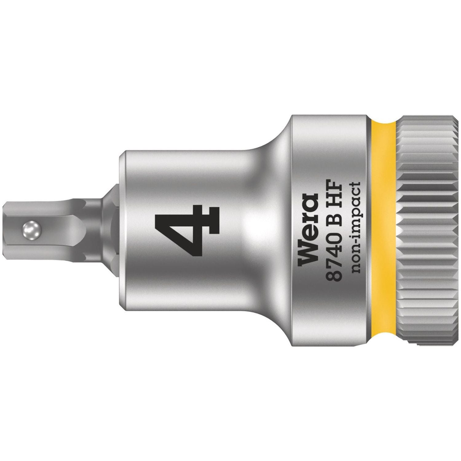 Wera 8740 B Hf Zyklop Bit Socket With Holding Function, 3/8-in. Drive, 4x35-mm.
