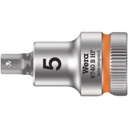 Wera 8740 B Hf Zyklop Bit Socket With Holding Function, 3/8-in. Drive, 5x35-mm.