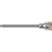 Wera 8740 B Hf Zyklop Bit Socket With Holding Function, 3/8-in. Drive, 5x107-mm.