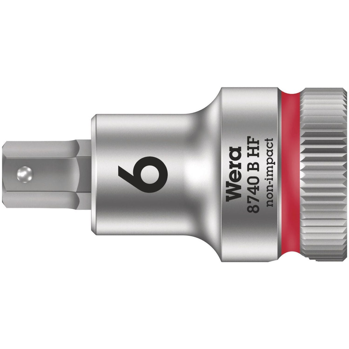 Wera 8740 B Hf Zyklop Bit Socket With Holding Function, 3/8-in. Drive, 6x35-mm.