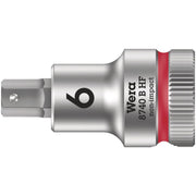 Wera 8740 B Hf Zyklop Bit Socket With Holding Function, 3/8-in. Drive, 6x35-mm.
