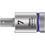 Wera 8740 B Hf Zyklop Bit Socket With Holding Function, 3/8-in. Drive, 7x38.5-mm.