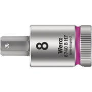 Wera 8740 B Hf Zyklop Bit Socket With Holding Function, 3/8-in. Drive, 8x38.5-mm.