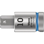 Wera 8740 B Hf Zyklop Bit Socket With Holding Function, 3/8-in. Drive, 10x38.5-mm.