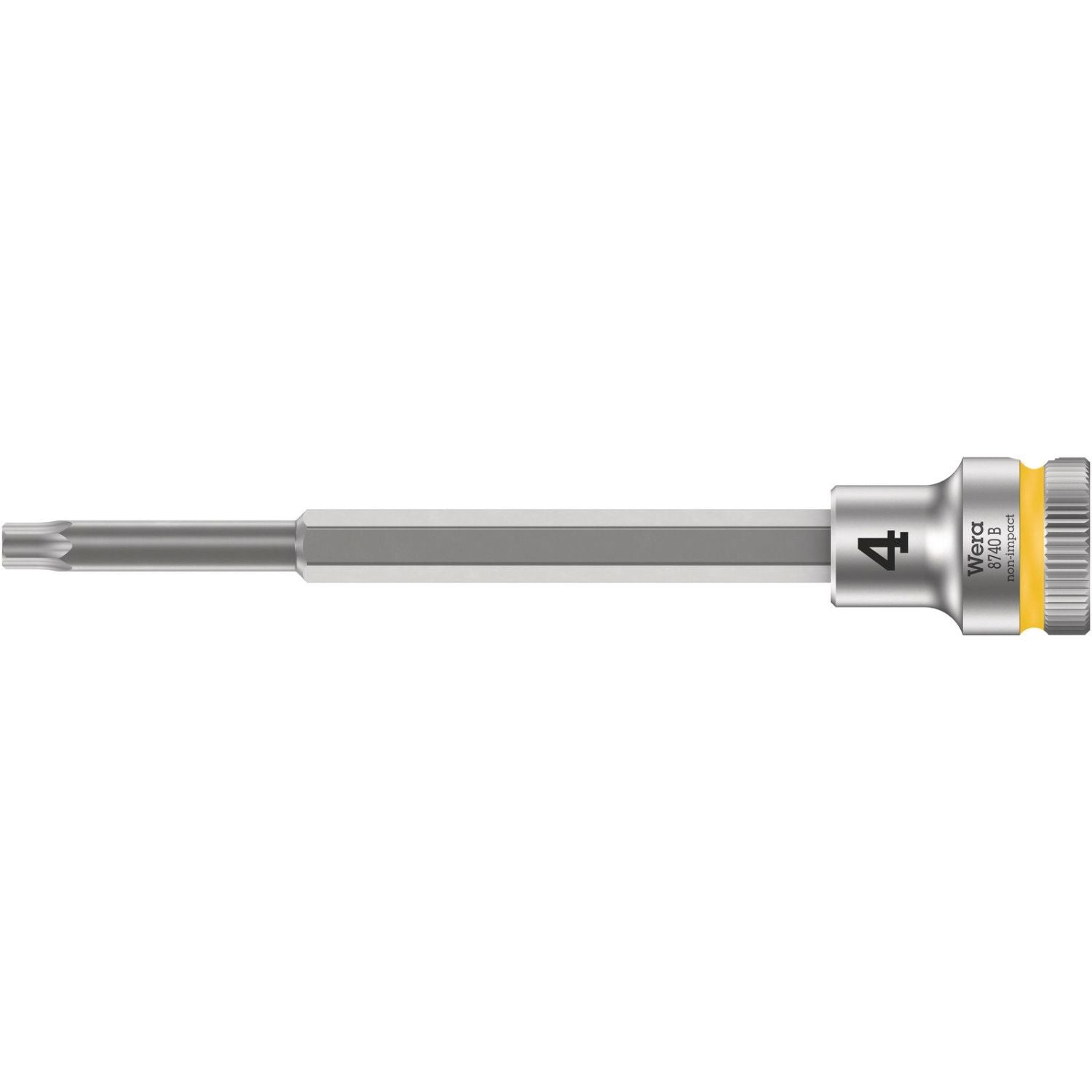 Wera 8740 B Zyklop Bit Socket With 3/8-in. Drive, With Extra Slim Profile Area, 4x107-mm.