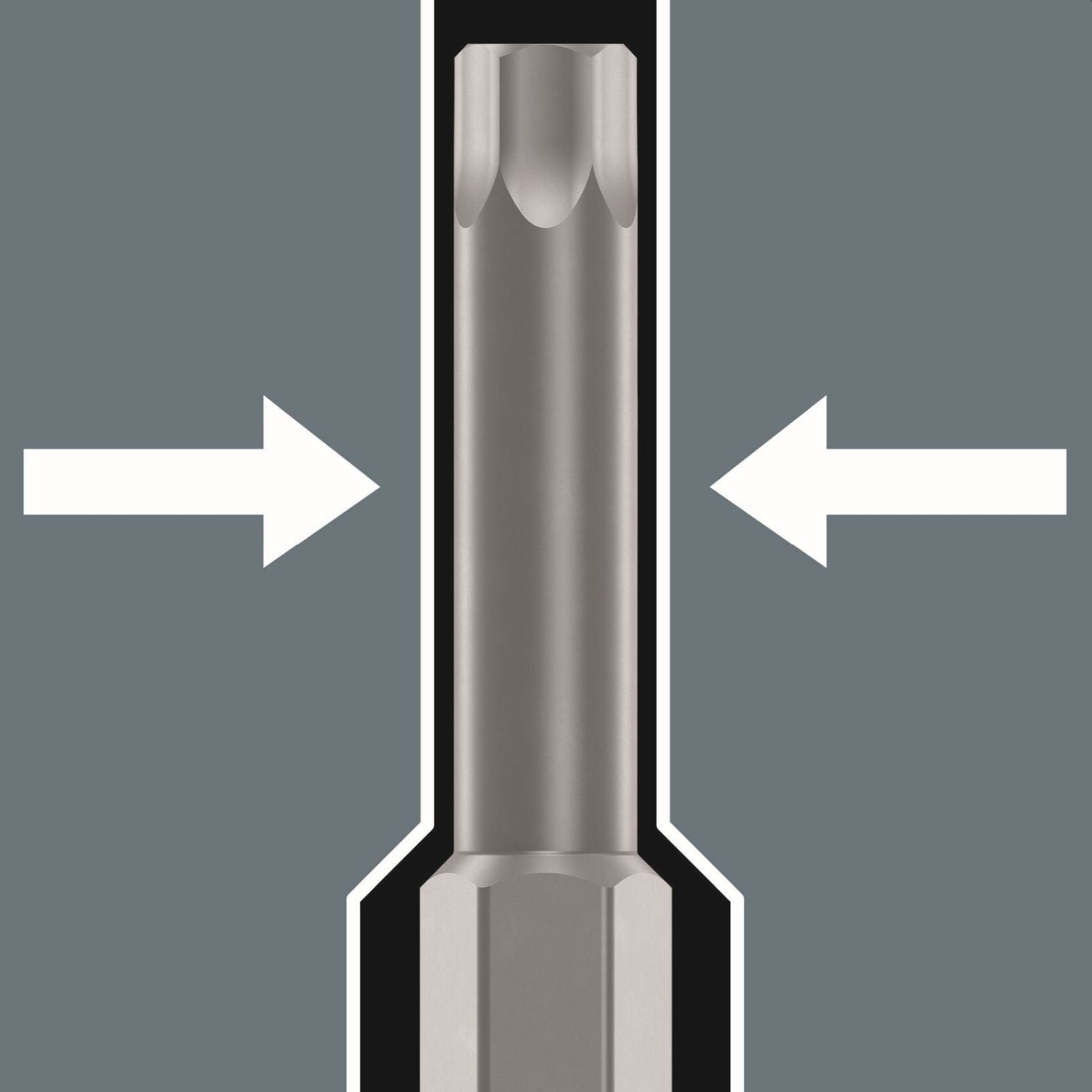 Wera 8740 B Zyklop Bit Socket With 3/8-in. Drive, With Extra Slim Profile Area, 4x107-mm.
