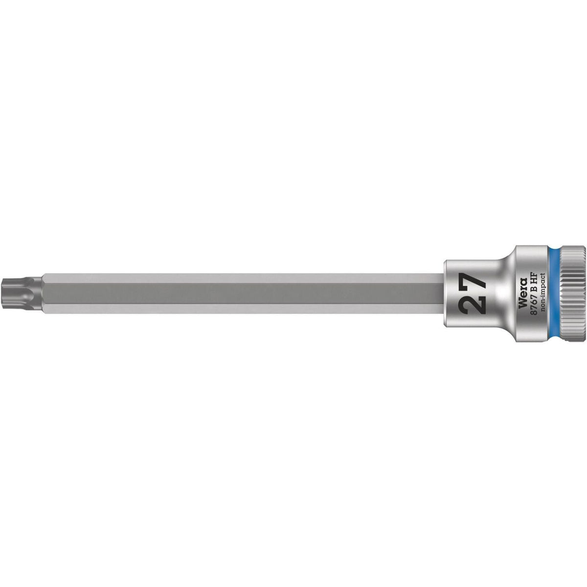 Wera 8767 B Hf Torx Zyklop Bit Socket With Holding Function, 3/8-in. Drive, Torx 27x107-mm.