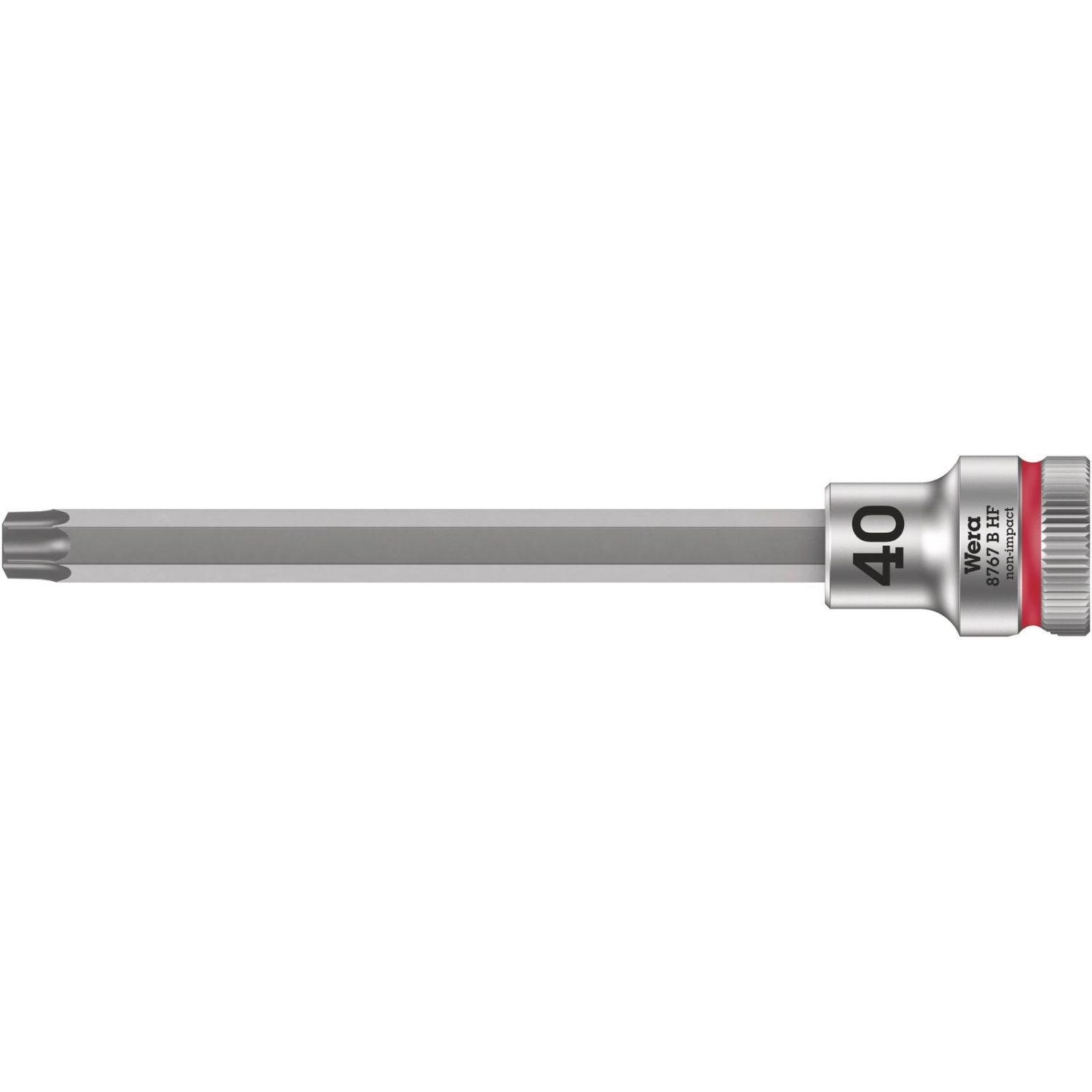Wera 8767 B Hf Torx Zyklop Bit Socket With Holding Function, 3/8-in. Drive, Torx 40x107-mm.