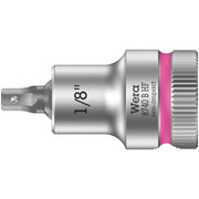 Wera 8740 B Hf Zyklop Bit Socket With Holding Function, 3/8-in. Drive, 1/8-in.x35-mm.