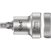 Wera 8740 B Hf Zyklop Bit Socket With Holding Function, 3/8-in. Drive, 9/64-in.x35-mm.