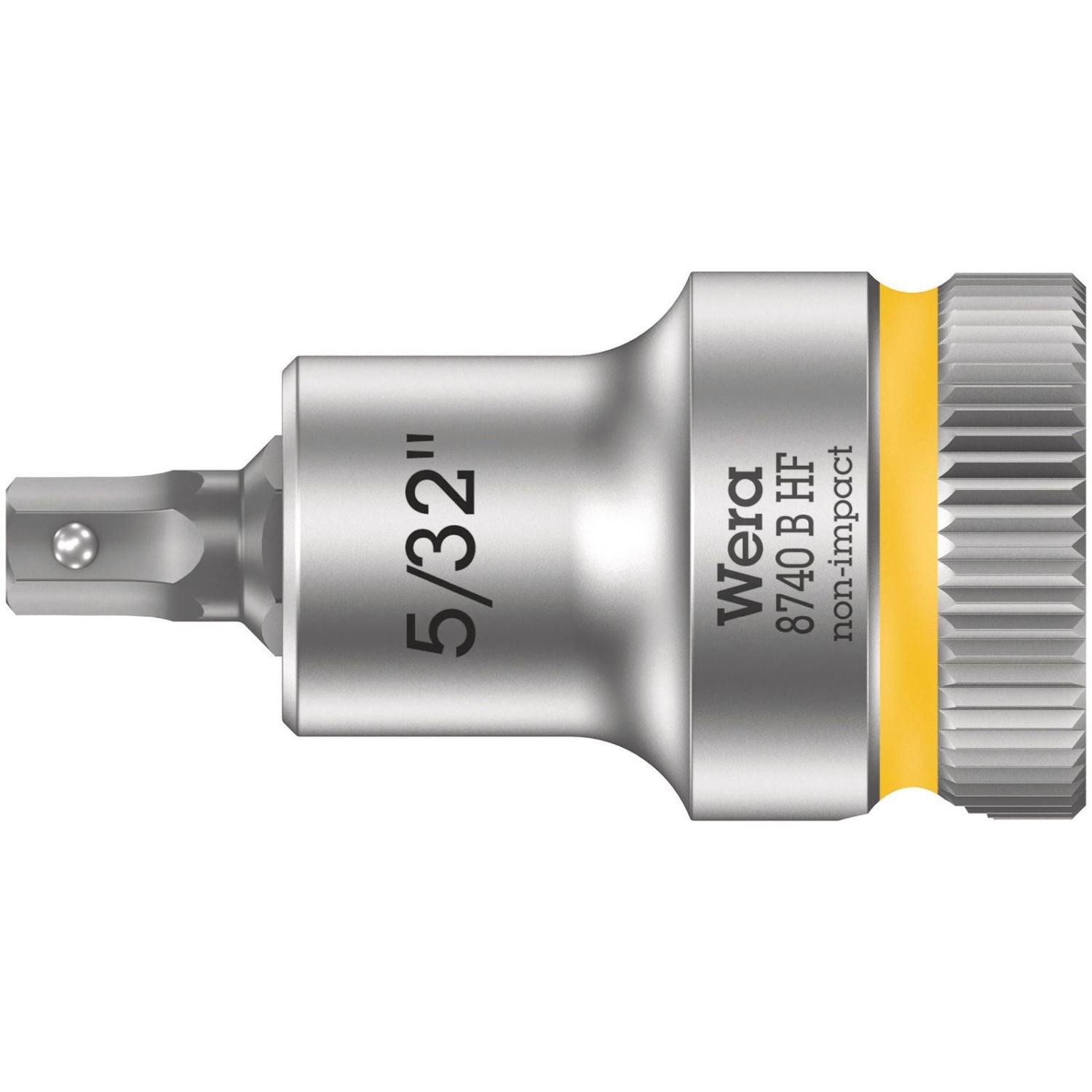 Wera 8740 B Hf Zyklop Bit Socket With Holding Function, 3/8-in. Drive, 5/32-in.x35-mm.