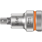 Wera 8740 B Hf Zyklop Bit Socket With Holding Function, 3/8-in. Drive, 3/16-in.x35-mm.