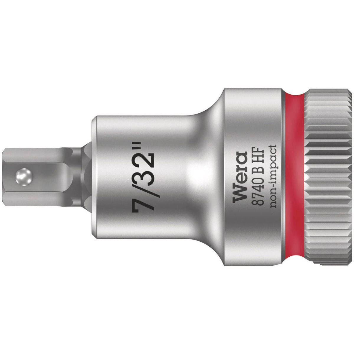 Wera 8740 B Hf Zyklop Bit Socket With Holding Function, 3/8-in. Drive, 7/32-in.x35-mm.