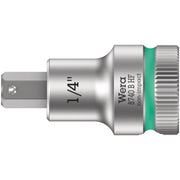 Wera 8740 B Hf Zyklop Bit Socket With Holding Function, 3/8-in. Drive, 1/4-in.x35-mm.