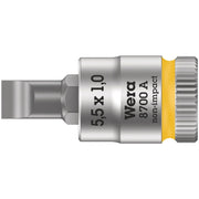 Wera 8700 A Fl Slotted Screws Zyklop Bit Socket, 1/4-in. Drive, 1x5.5x28-mm.