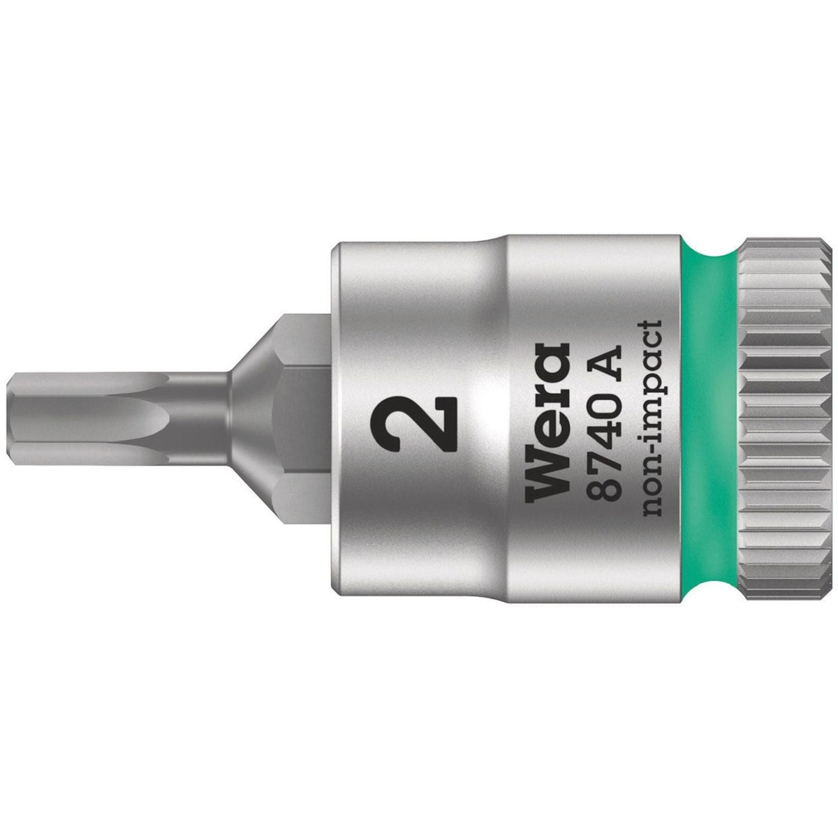 Wera 8740 A Zyklop Bit Socket, 1/4-in. Drive, 2.5x28-mm.