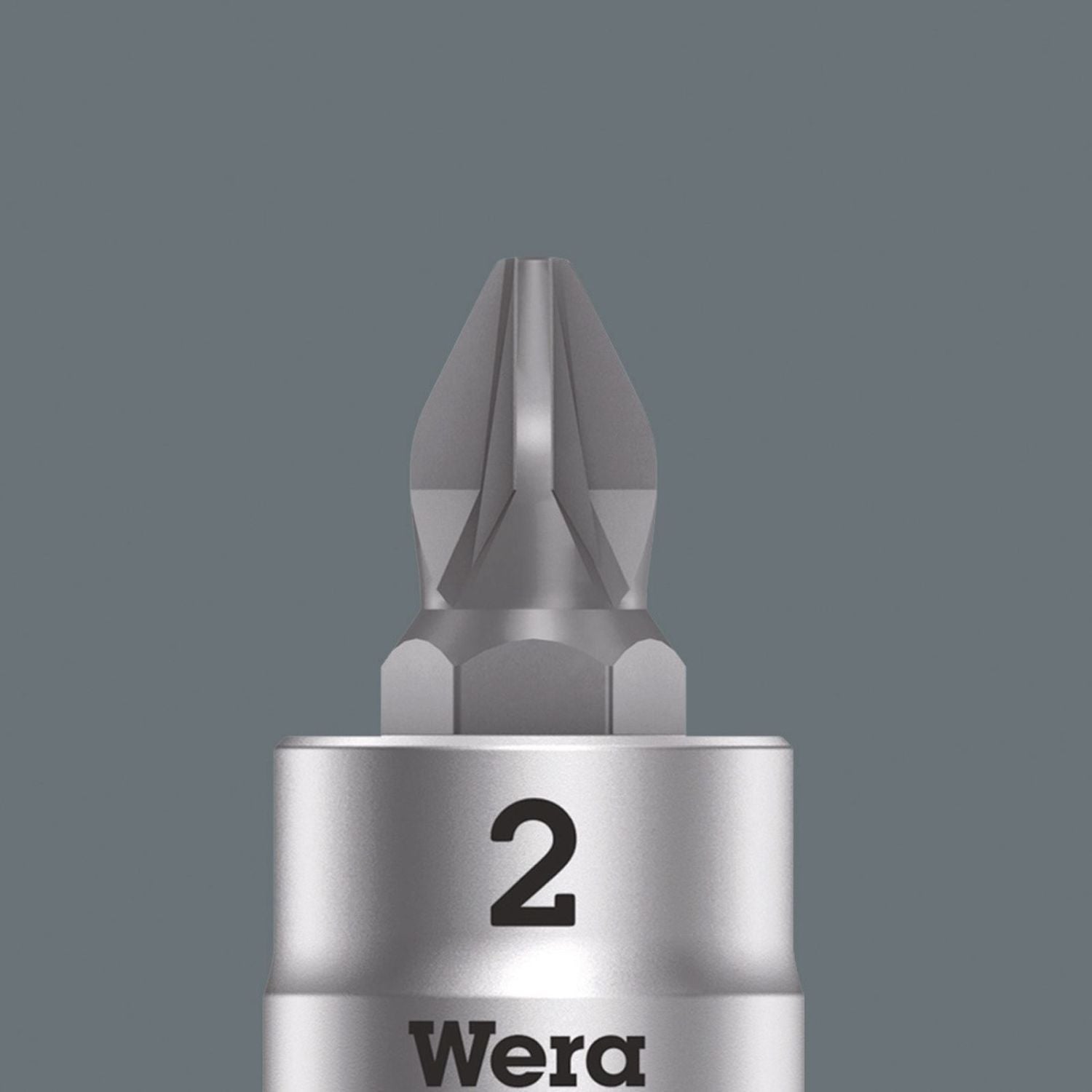 Wera 8751 A Phillips Zyklop Bit Socket, 1/4-in. Drive, Ph 3x28-mm.